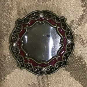 JAY STRONGWATER Mini NEIMAN MARCUS Enamel Clip Picture Frame EASEL Vtg Crystals